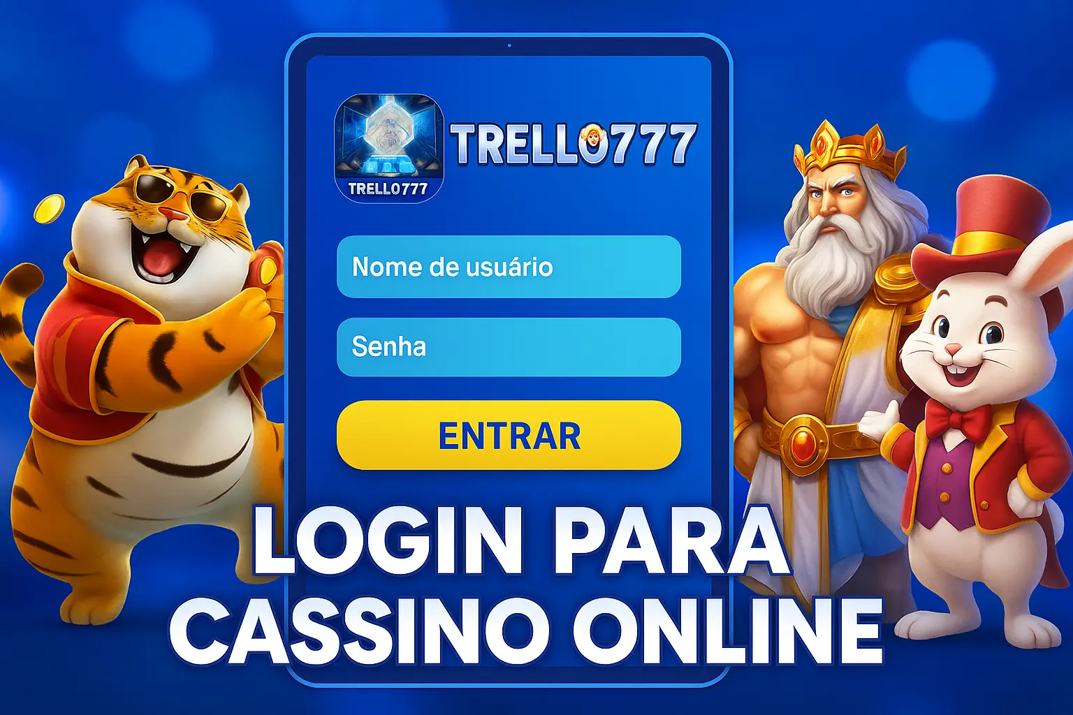 Criar uma nova Conta no plataforma TRELLO777
